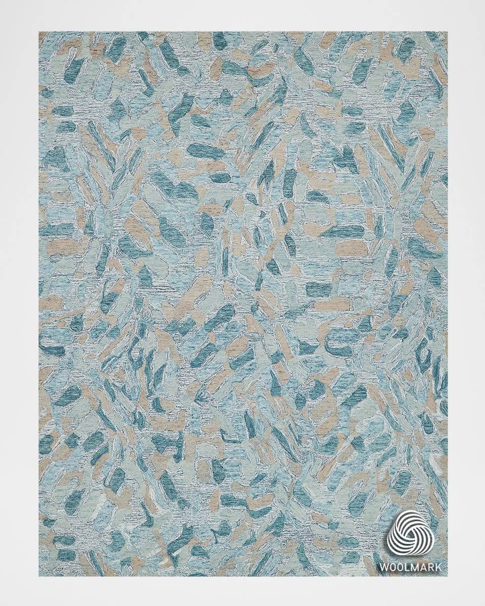 Botanica Hand-Tufted Turquoise Rug, 12' x 15'